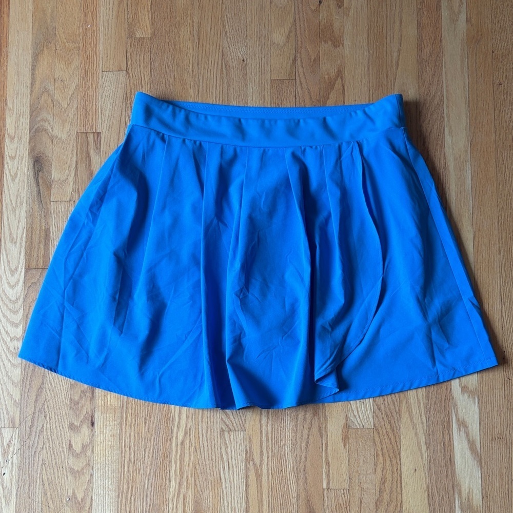 J. Crew Bright Blue Circle Skort